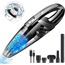 Aspirador de pó portátil de 120 W, recarregável, 8500 Pa, compatível com aspirador de pó automotivo