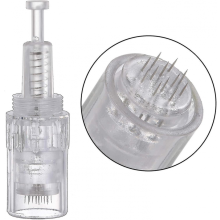 10 peças de cartuchos de microagulhamento de 12 pinos, agulhas com porta de parafuso, caneta derma elétrica compatível com caneta de microag