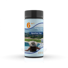 Kit de teste de água termal para piscina 6 em 1, medição da qualidade da água, 100 itens