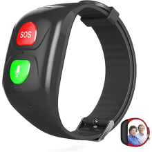Pulseira SOS GPS Rastreador Compatível com Chamadas de Emergência para Idosos Localizador GPS SOS Telefone de Emergência Auxiliar IP67 À Pro