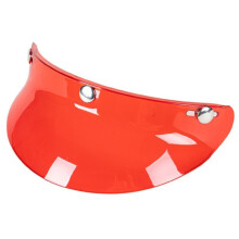 (wit) 3-Snap Helm Peak Lens Zonnescherm Slijtvast voor 3/4 Motorfiets Open Gezicht Helm Vizier