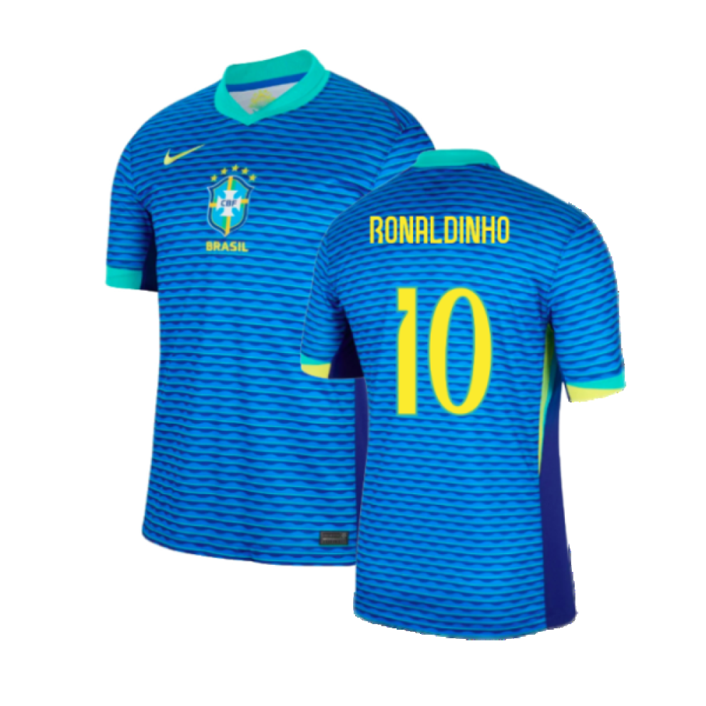 (S) 2024-2025 Brazil Away Shirt (Ronaldinho 10)