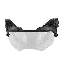 (OD Clear Lens) VULPO Verstelbare Tactische Helm Flip Goggles Airsoft Paintball FAST Helm Winddicht