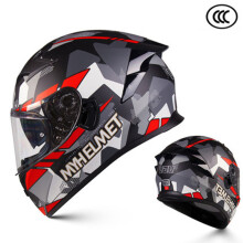 (L-A met zwarte lens) Motorhelm Flip Full Face Racing Helm Cascos Para Moto Dubbele Lens Modulair