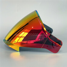 (Zwart) Helmvizierlens voor GSB S-263/Jet-3 Retro Vintage 3/4 Open Face Half Motorhelm Zonne-energie