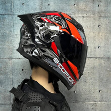 (xL-4)DOT-gecertificeerde integraalmotorhelm met racehelm en dubbele lens
