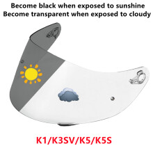 (A) Helmvizier voor AGV K3SV K1 K5 K5S Afneembare helmbril Motorfiets integraalhelm vizierlens