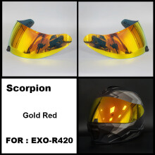 (Revo Red) Capacete SCORPION EXO-R420 Helm Vizier Schild Lens Motoraccessoires Integraalhelm