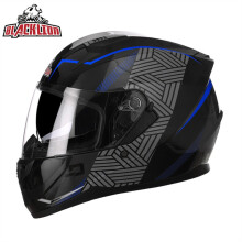 (L-BlackLion-014) DOT-goedgekeurde BlackLion dubbele lens integraal motorhelm voor heren en dames, veiligheid