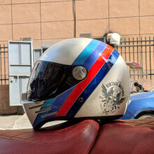(xL-23) Retro motorhelm ABS Light cruiser full coverage helm voor mannen en vrouwen DOT goedgekeurd