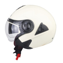 (L-622 Blauwe Helm) Motorhelm Casco Moto Dubbele Lens Open Gezicht Elektrische Scooterhelm Heren Dames
