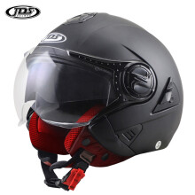 (xL-622 Matte Rode Helm) Motorhelm Heren Zomer Dubbele Lens Moto Helm Open Gezicht Motocross Racing