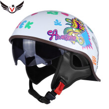(xL-007feixiang) V Halve helm voor Harley Motorfiets Cocked Helm Retro Helm Lichtgewicht Vier Seizoenen