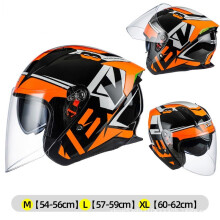 (xL-Blauw Zwart) 3C Goedgekeurde Motorhelm voor Mannen Vrouwen Elektrische Scooter Rijhelm ABS Schaal