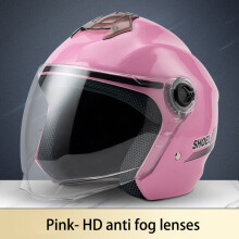 (3) Heren Motorfiets halve helmen Dubbele lens Scooter Motohelm Casco vespa dorp Rijcapacete de