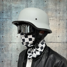(M-20) Motorfiets DOT Duitse stijl halve helm + bril voor H-arley Biker Pilot Unisex motorhelmen