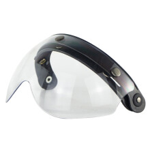 (regenboog)Open Face Helm Vizier Motorhelm Bubble Vizier Lens Bubble Shield 3-Snap