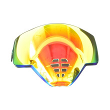 (Plating blauw) Voor Icon Airflite Motorfietsen Helm Vizier Lens Shield - Full Face Helm Vizier