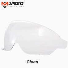 (Oranje) Universele motorhelm vizierlens 3 drukknopen retro helmranden bril motorhelm