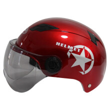 (L-Wit) Open vizier met dubbele lens Helm Motorfiets Scooter Fiets Elektrische auto Anti-UV Veiligheidshelm