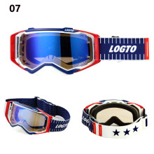 (Goud)LOGTO Motocross Helmbril Winddicht Anti-UV MX ATV MTB Off Road Fietsbril Sport Veiligheid
