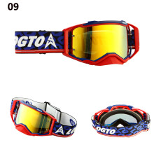 (Zwart)LOGTO Motocross Helmbril Winddicht Anti-UV MX ATV MTB Off Road Fietsbril Sport Veiligheid