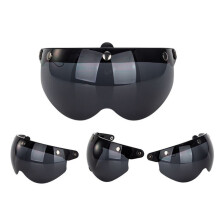 (RPHA11 70) Universele winddichte motorhelm met 3-snaps vizier, opklapbaar vizier voor windschermlens