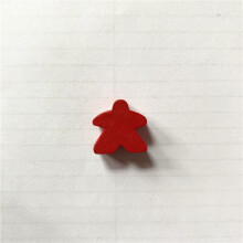 (Rood) 100 stuks houten meepels 16 mm extra bordspelbits pionnenstukken bulk vervangende tafelspellen