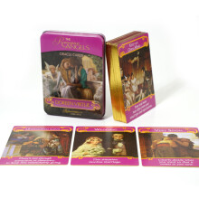 (zoals op de foto) Het Bone Tarot Deck met gouden randen Hoogwaardig 78-delig bordspel Mysterious Divination