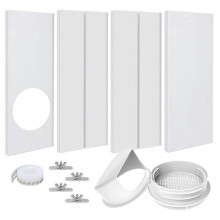 AC Window Ventilation Kit with 5.1 Inch and 5.9 Inch Universal Hose Adapter Portable Air Conditioner