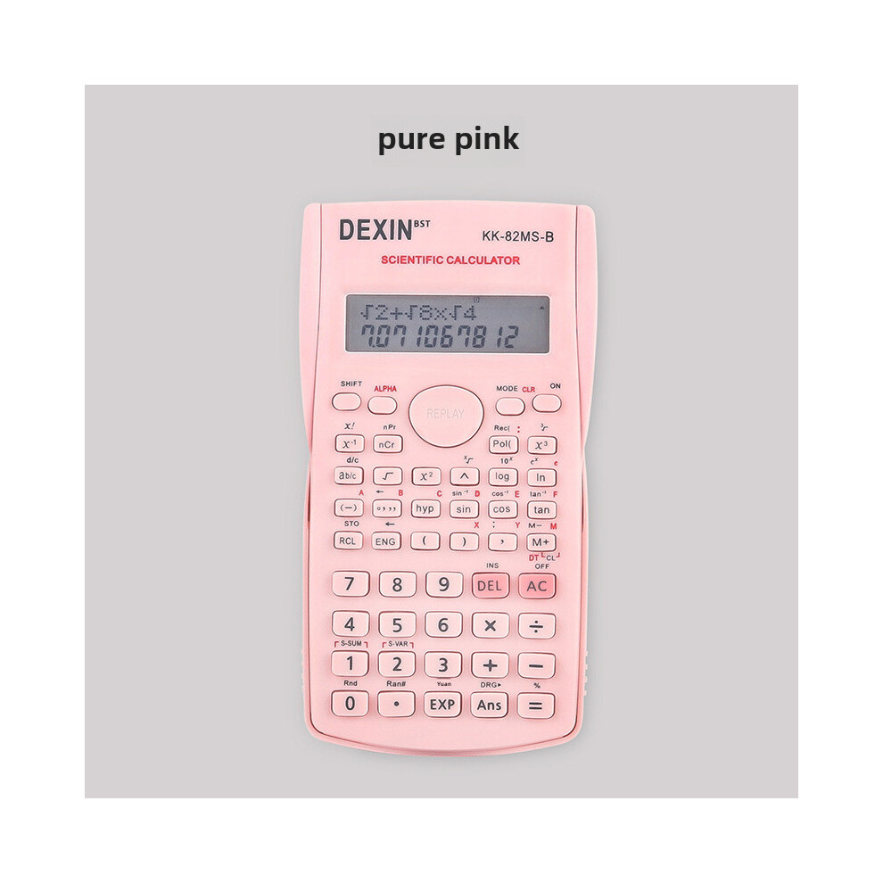 Pink (Pink) Student 82Ms Calculator Test Scientific Function Textbook Electronic Stationery