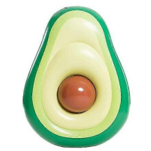 Giant Avocado Inflatable Float Row with Beach Ball Large PVC Swimming Pool Float Toy Outdoor Summer Beach Raft Lounger for Adults Kids