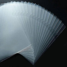 Poly Jacket Sleeves for Clear Document Folder, Transparent Plastic Document Protection with High Transparency, Durable Material Ensures Letter Size