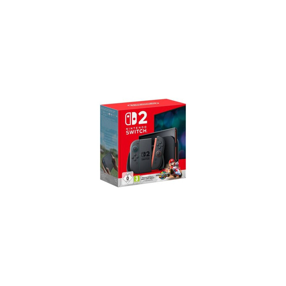 Switch 2 Console Black + Mario Kart World
