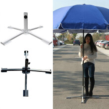 (As show, One size) for Cross Outdoor Umbrella Base Sunshade Anchor Metal Adjustable Foldable