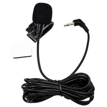 (As show, One size) 3m Professionals Car Audio Microphone 2.5mm/3.5mm Clip Jack Plug Mic Stereo