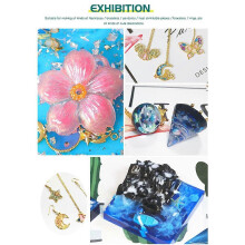 (As show, One size) 10/25/50/60/100g Hard Type Crystal Clear Glue Ultraviolet Curing Epoxy Resin