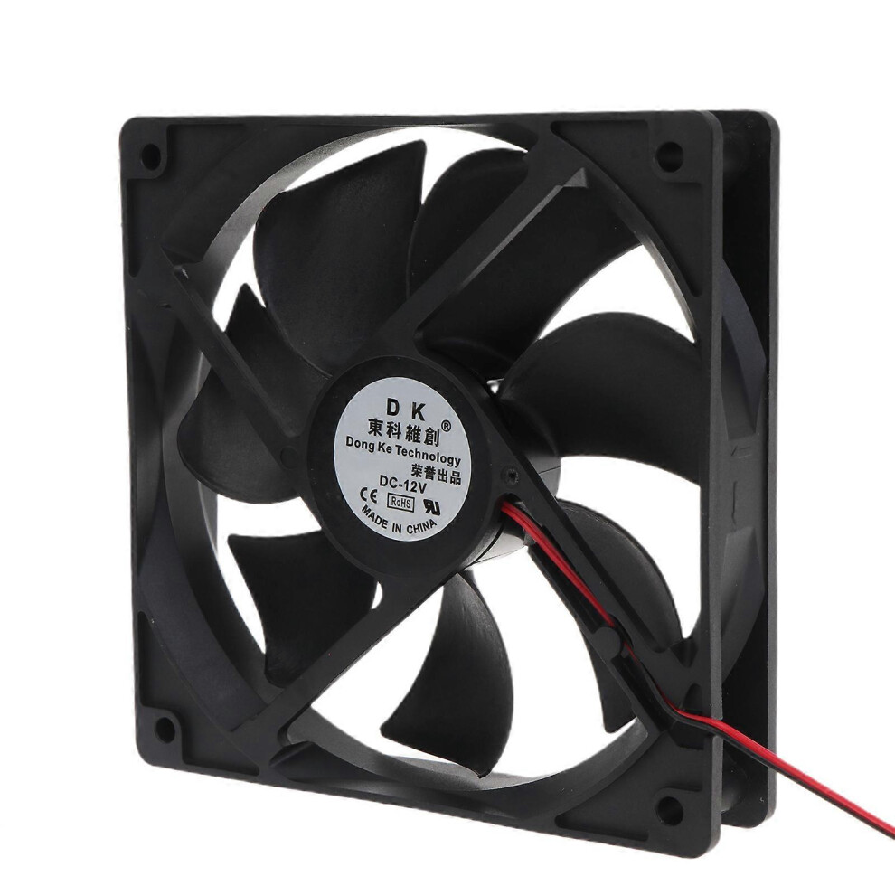 (12V, One Size) 120Mm Fan Cpu Cooler Radiator 5/12/24V For Dc Brushless 12025 120X120x25mm For C 8191722615992
