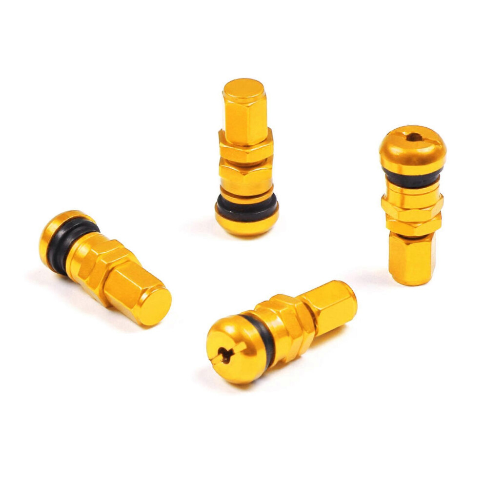 (Titanium, One Size) 4Pcs Tire For Valve Stem Caps For Car Truck Universal Fitting 8191722649706