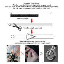 (Green, One size) Spoke Cover Rim Protector Wrap for Motorcycle Bicycle Wheel
