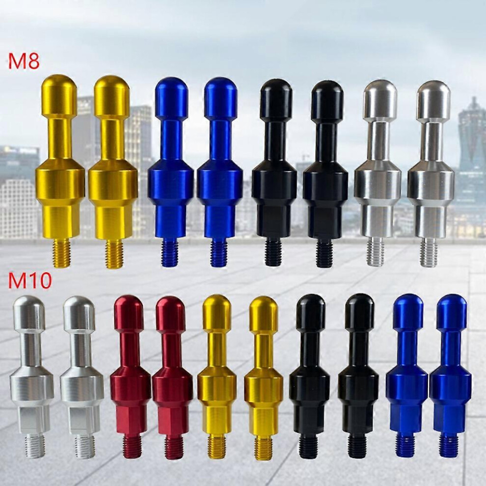 (M10, ) Motorbike Mirror Blanking Plugs Screw Motorcycles Mirror Hole Plug Bolts Metal Gold 8191722685896