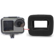 (As show, One size) Foam Sponge Cover Windscreen Cycling Noise Reduction for Protection For Osmo-Act