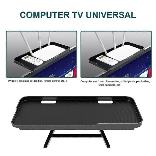 (As show, One size) Space Saving Screen Router, Storage Holder,TV Desk Stand, Display Shelf 1