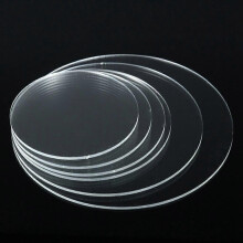 (20cm, 5mm) Round Cake Disc Transparent Acrylic Sheet Clear Acrylic Circle Backdrop