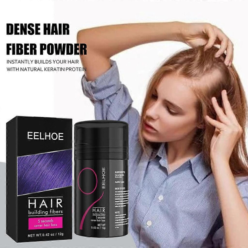 Furtalk (As Show, One Size) Hair Building Fibers 12G Instantly Thicker Fuller Looking Hair For Women Men