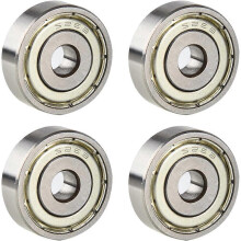 (As show, One size) 4 Pieces 608 ZZ Longboard Roller Ball Bearings Suitable for ABEC Used for Skates, Skateboards, Scooters8mm x 22mm x 7mm