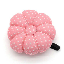 (As show, One size) Pumpkin Needle Sewing Cushion Needle DIY Crafts (Pink)
