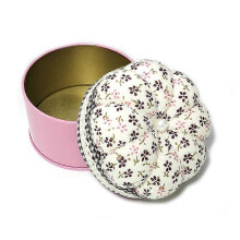 (As show, One size) Pumpkin Shaped Pin Cushion with Storage Box Needle Art Cushion for DIY Craft Embroidery Sewing(A)