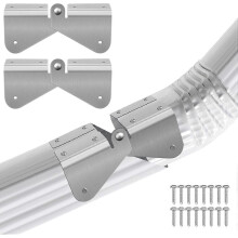 (As show, One size) 2-piece gutter extension hinge, lower spout extension flip hinge