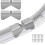 (As show, One size) 2-piece gutter extension hinge, lower spout extension flip hinge 1